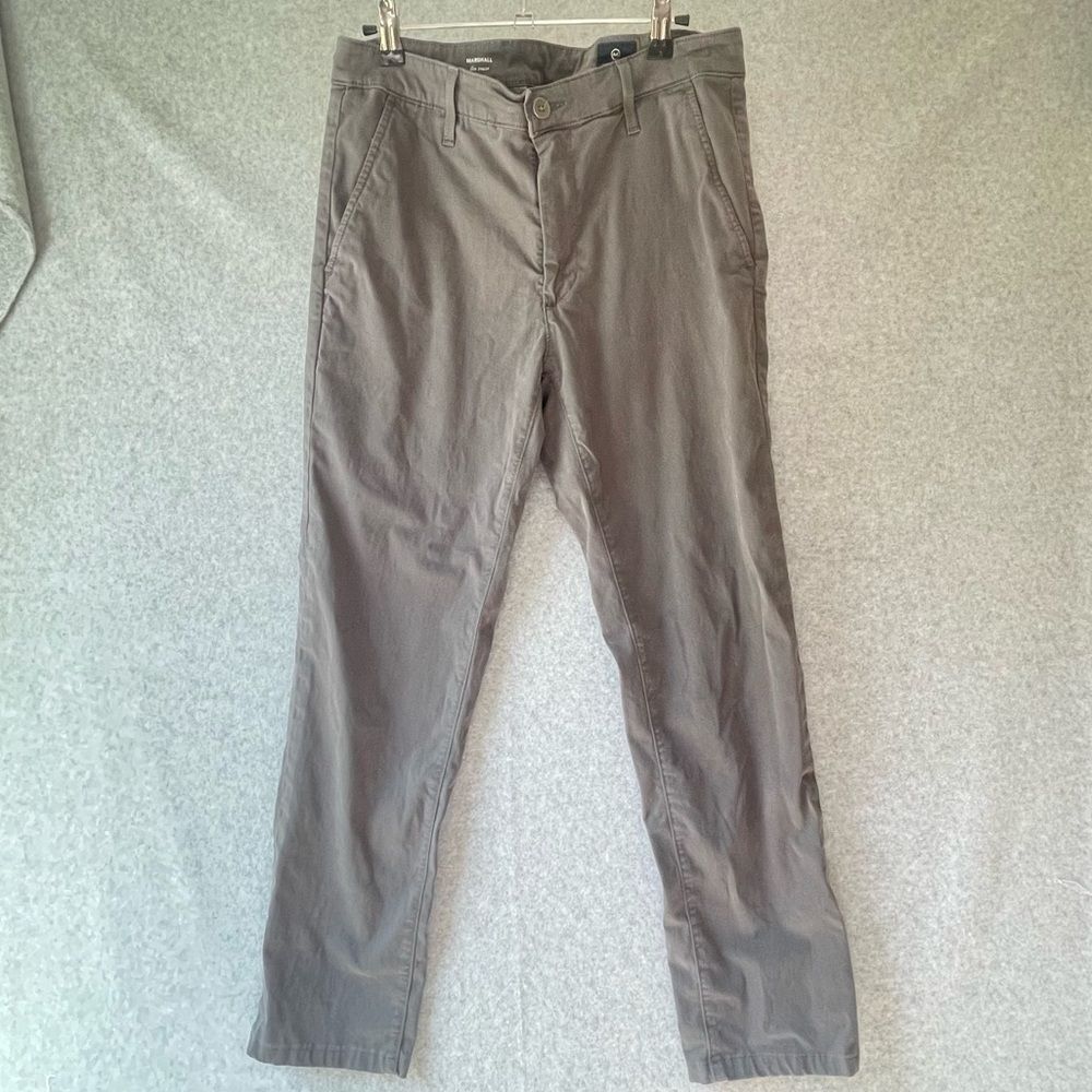 AG Adriano Goldschmied Gray Slim Trouser Pants 32R